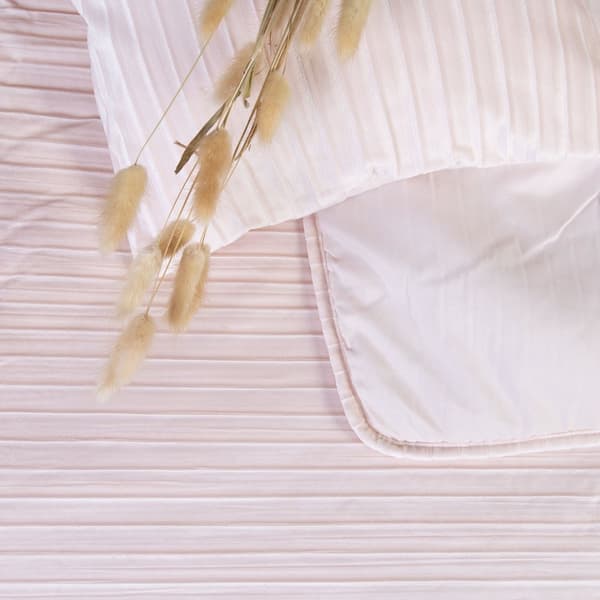 Dekorativt sengetæppe VENUS 220x240 Darymex beige stribet