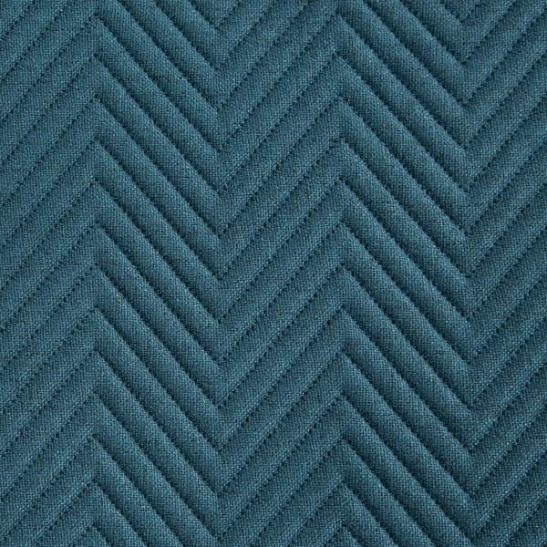 Dekorativt LINEN överkast 220x240 blå fiskben