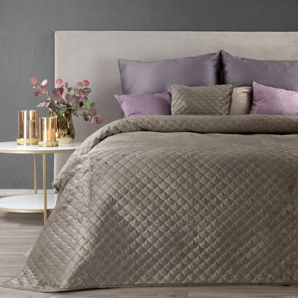 Dekorativt sengetæppe ARIEL 220x240 beige