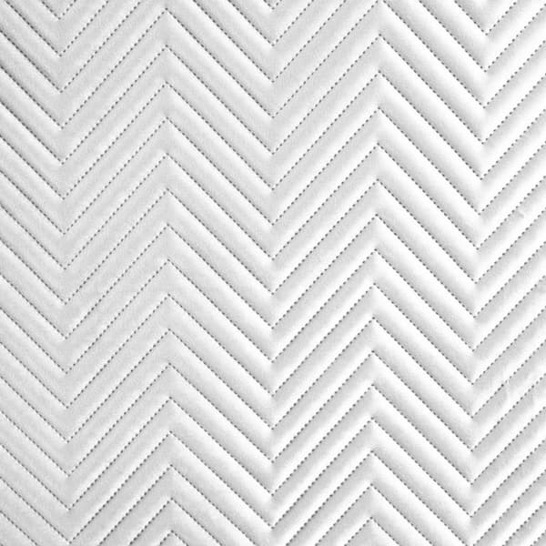 Sammetsöverkast SOFIA 220x240 Eurofirany vit