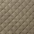 Miniatyrbillede 2 af 4: Dekorativt LEN 70x160 sengetæppe, mørk beige, quiltet i geometrisk mønster