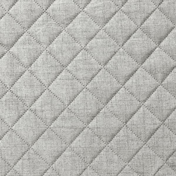 Dekorativt LINEN sengetæppe 70x160 beige quiltet i et geometrisk mønster