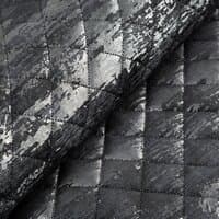 BLINK dekorativt överkast 220x240 svart silver quiltat