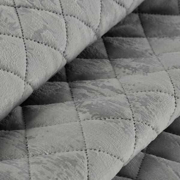 BLINK dekorativ filt 170x210 silver quiltad marmor