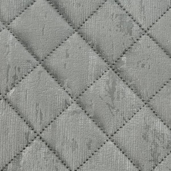 BLINK dekorativt tæppe 220x240 sølv quiltet marmor