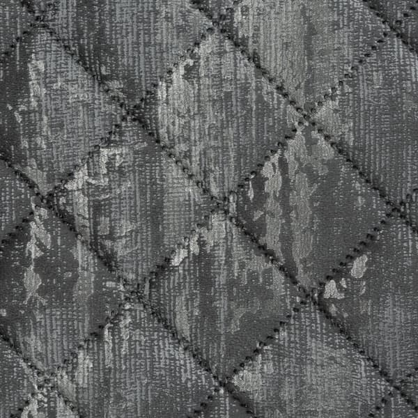 BLINK dekorativt överkast 170x210 stål silver quiltad marmor