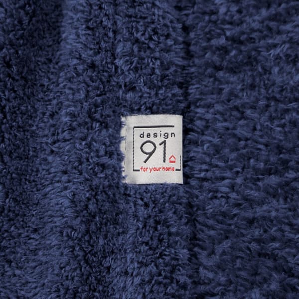 LORI tæppe 70x160 Design91 marineblå blød og luftig
