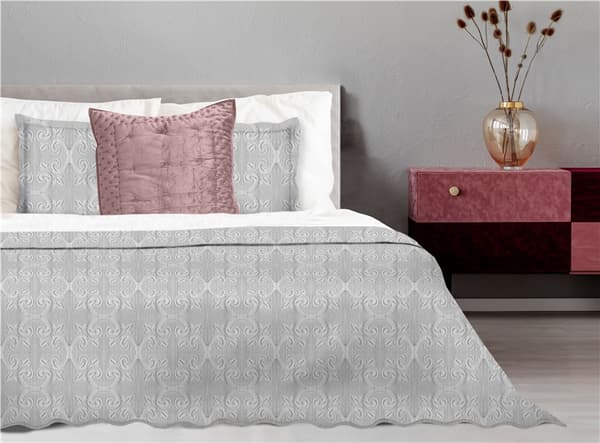 Jacquard dekorative lænestol til barok 70x160 Greno askegrå palads elegance