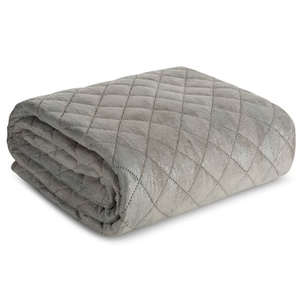 BLINK dekorativt sengetæppe 220x240 beige