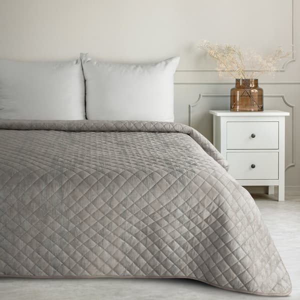 BLINK dekorativt sengetæppe 220x240 beige