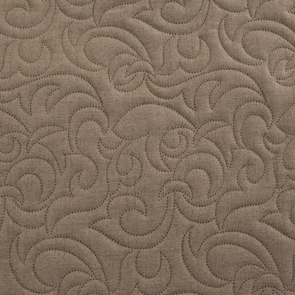 Dekorativt LINEN sengetæppe 200x220 brun