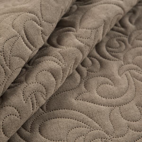 Dekorativt LINEN sengetæppe 200x220 brun