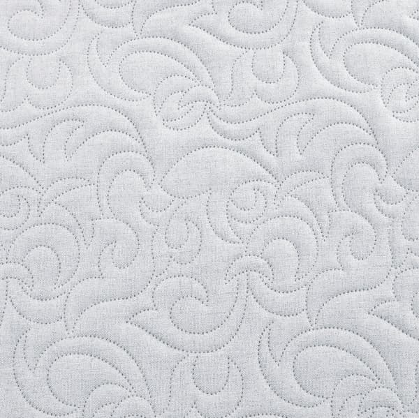Dekorativt LINEN överkast 220x240 silver