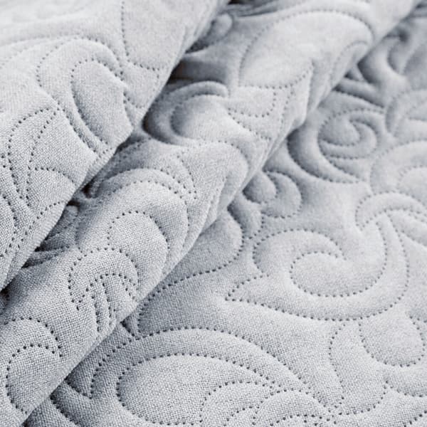 Dekorativt LINEN överkast 220x240 silver