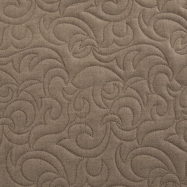 Dekorativt LINEN överkast 220x240 brunt