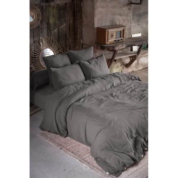Täcke "Gaïa" alla storlekar "Cotton Gaze" - Gaïa Granit - Täcke 200 x 210 cm - Gaïa Granit