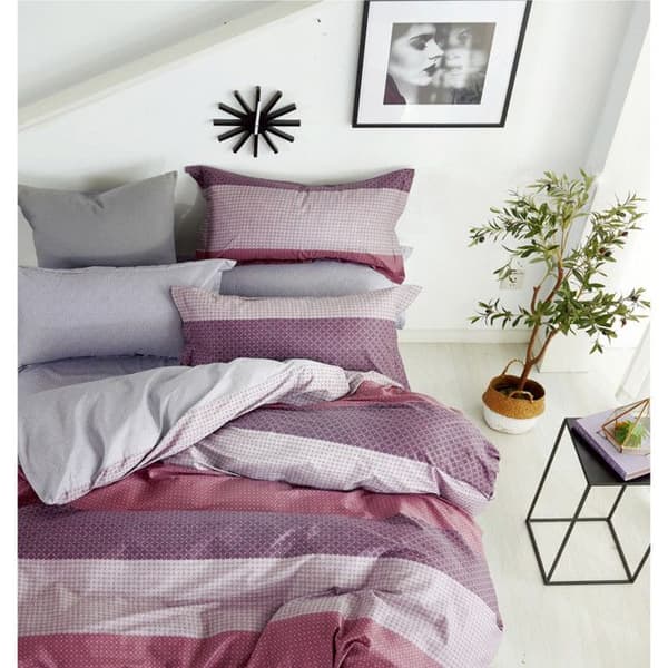Duvetöverdrag "Dubbeltryckt" percale av kamgarn 80 trådar/cm² för säng 140 till 160