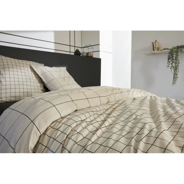 Duvetset alla dimensioner "Carrie Pampa" Vändbar 100% Bomull / 57 Trådar/cm² - Duvetset 140 x 200 cm + 1 Örngott