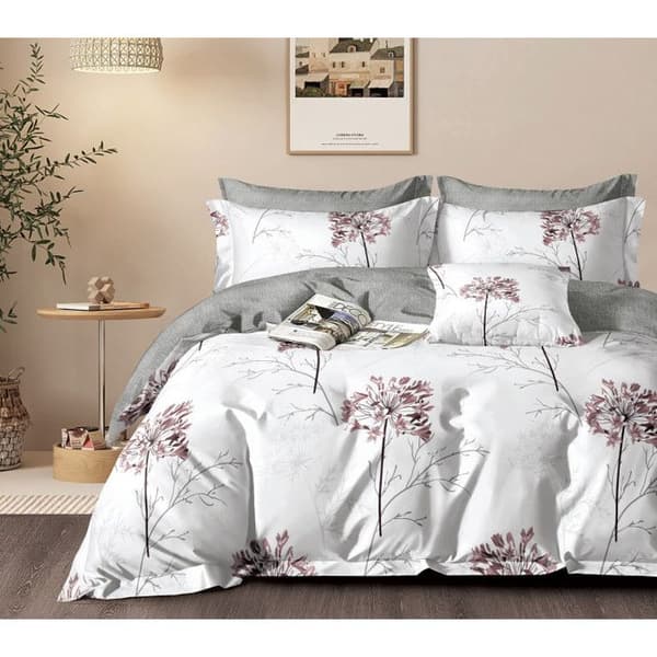 Bäddset "Dubbeltryck" i kammat bomull percale 80 trådar/cm² för säng 140 till 160 - Set 240 TA-19-25
