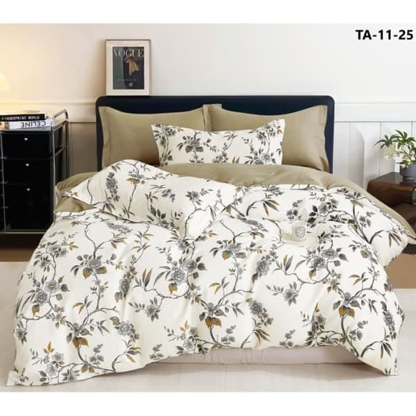Sängsett "Dubbeltryckt" i kammad percale bomull 80 trådar/cm² för säng 140 till 160 - Set 240 TA-11-25