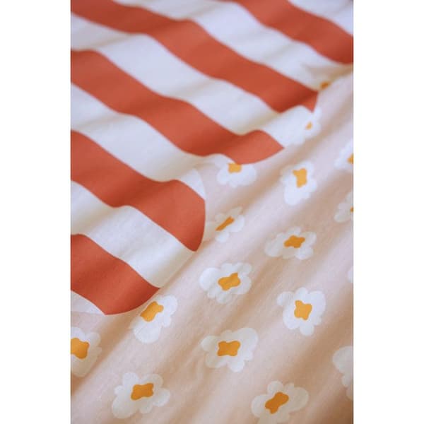 Duvetset alla mått "Fresh Popcorn" Vändbar 100% Bomull / 57 Trådar/cm² - - Duvetset 200 x 200 cm + 2 Örngott
