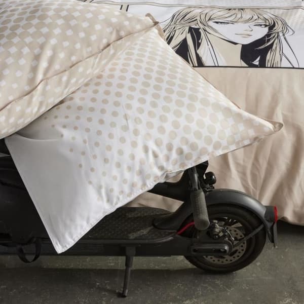 Sängkläder - IDAG - JAVA - 2 personer - 240x220 cm - Bomull - Manga-mönster - Beige