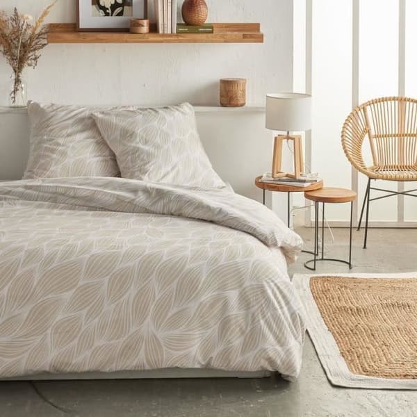 Sängkläder - TODAY Crazy - Grafiskt Tryck - 2 personer - 220 x 240 cm - Beige