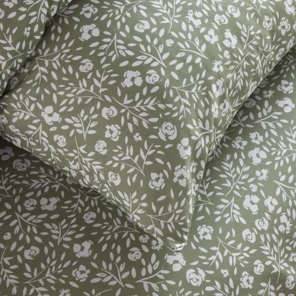 Sängkläder - TODAY Crazy - Blommönster - 2 personer - 220 x 240 cm - Grön