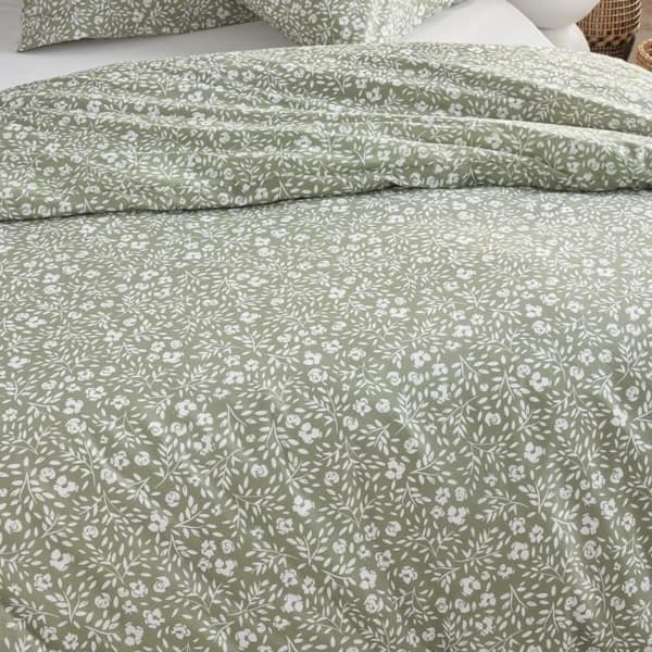 Sängkläder - TODAY Crazy - Blommönster - 2 personer - 220 x 240 cm - Grön