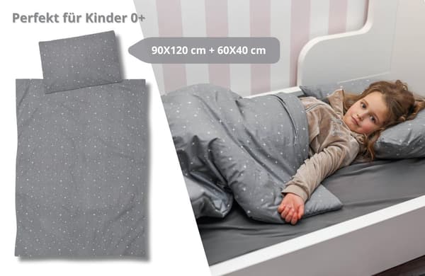 Barntäcke utan överdrag 90x120 cm - Bomullsfilt och kuddeset för baby, barnfilt 90 x 120 och kudde 60 x 40 - Täcken barntäcke