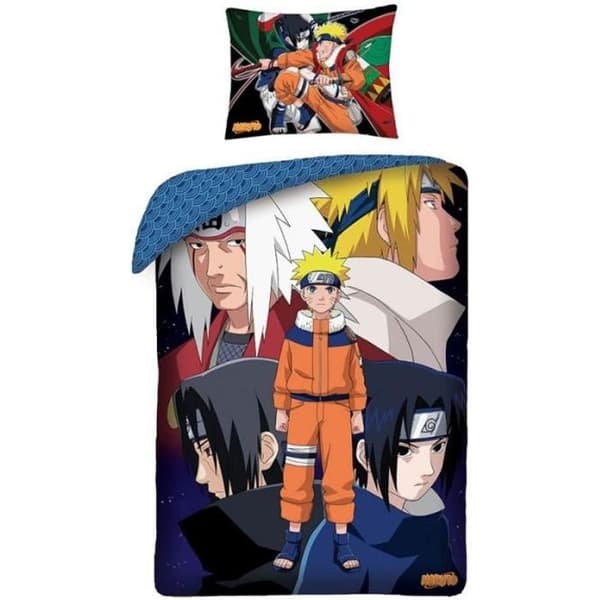 Sängkläder - Naruto - Tecken - 200x140 cm - 100 % bomull - Officiell licens