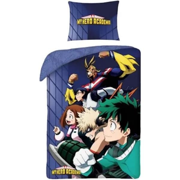 Sängkläder - My Hero Academia - 140x200 cm - 100% bomull - Utmärkt färgbevarande - 2 st.