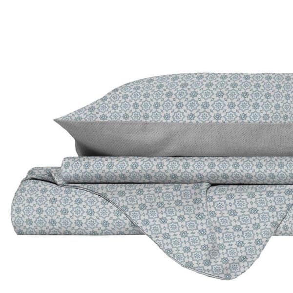 Mb home italy - B-CP-PC-2P-09-FLOYDACQUA - Italienskt sänglinne, "Printed Colors" påslakan, Floyd Water Green, 2 platser