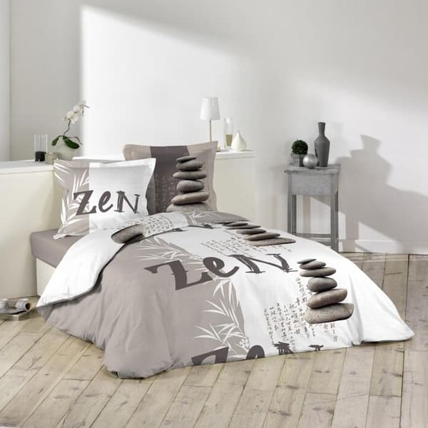 Påslakanset - DOUCEUR D'INTERIEUR - ZEN PEBBLES - 100% bomull - 240x220