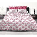 Miniatyrbild 1 av 4: Påslakanset 240x260 cm HOME LINGE PASSION FRISE: Påslakan + 2 örngott - 100% bomull 57 trådantal - Burgundy