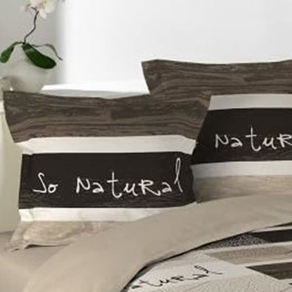 Påslakanset - Så naturligt - 240 x 260 cm - Brun färg - Naturfiber