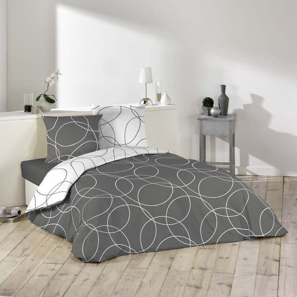 set 3 p. 240 x 220 cm mikrofibertryckt allover elton