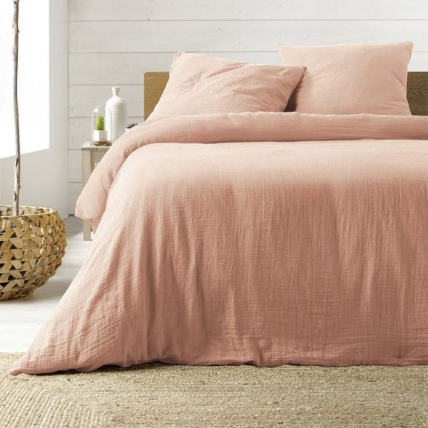 3-delat bäddset - PARIS PRIX - Angelia - 220x240cm - 100% bomull - Rosa