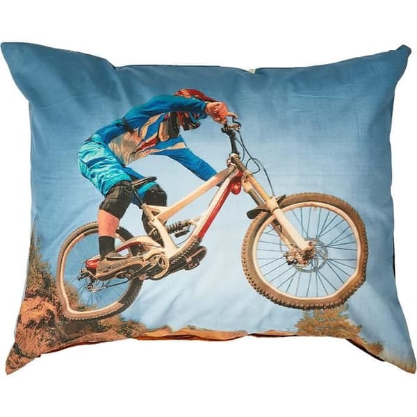 Vändbart bäddset, mountainbike, påslakan 140 x 200 cm, örngott 70 x 90 cm, bomull/förstärkt