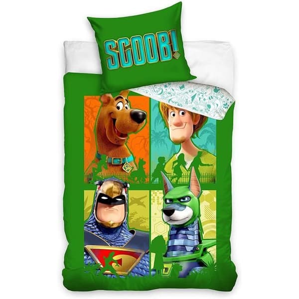 Sängkläder - Scooby-Doo - 135 x 200 cm - 100% bomull - 2 delar - Barn