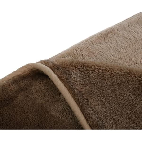 Gözze Cashmere Feeling Filt, Polyester, Taupe, 130 x 170 cm - 40128-71-130170