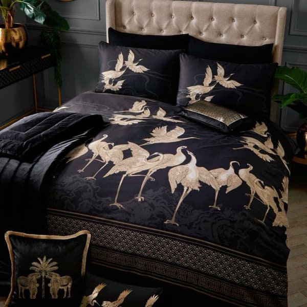 Laurence llewelyn-bowen - KIIBG51PPL - Kireina - 100 % bomullsbäddset - Super King Size säng i svart/guld