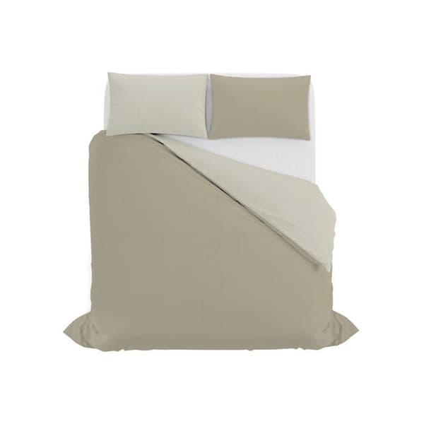 Mb home italien - CP-MB HOME SUPREME-TORTORA/PANNA-2PST - MB Home Supreme Taupe/creme sängkläder, för dubbelsäng