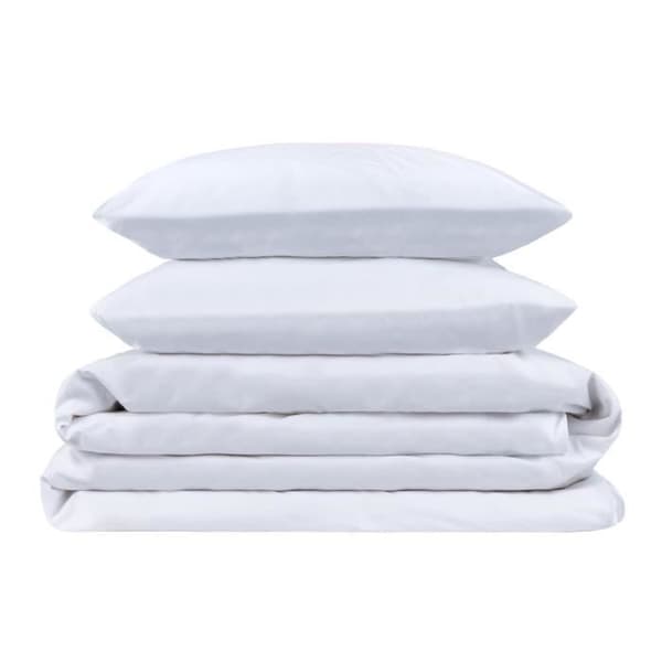 Pikolin Home, påslakanset 100 % andas bomull 200 trådantal Färg Vit, 135/140x190cm