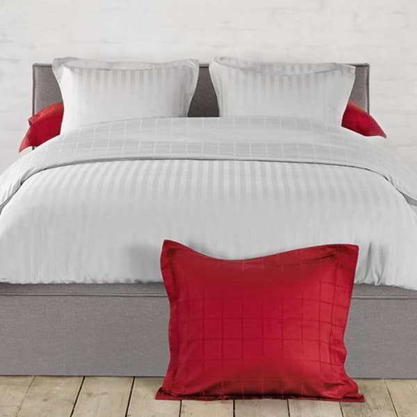 Duvetöverdrag - De Witte Lietaer - Zygo - 200x220 cm - Satin 100% bomull - Grå