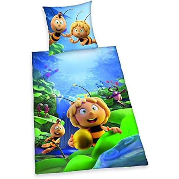 Sängkläder - Herding - Maya l'Abeille - Vändbar - 100% Bomull - 80x80 cm & 135x200 cm