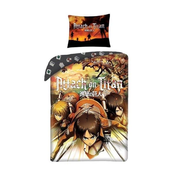 Sängsätt - påslakan och örngott Attack on Titans - AOT001