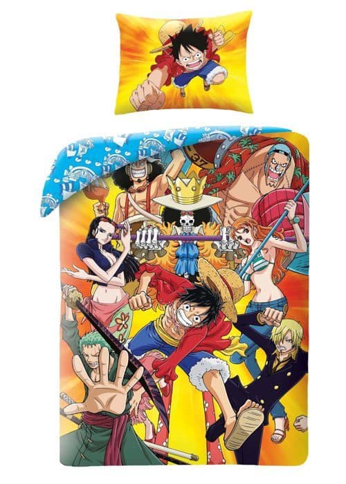 Halantex - OP2762 - One Piece Sängset för 1 Person, Sängöverkast 140x200 cm och Örngott, Polyester