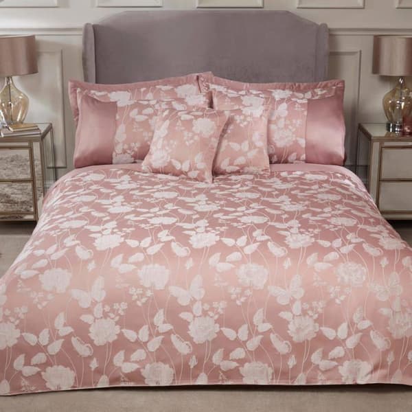 Emma Barclay - BMDDBBLUS - Butterfly Meadow Dubbelsängsset i Jacquard, Polyester, Rosa