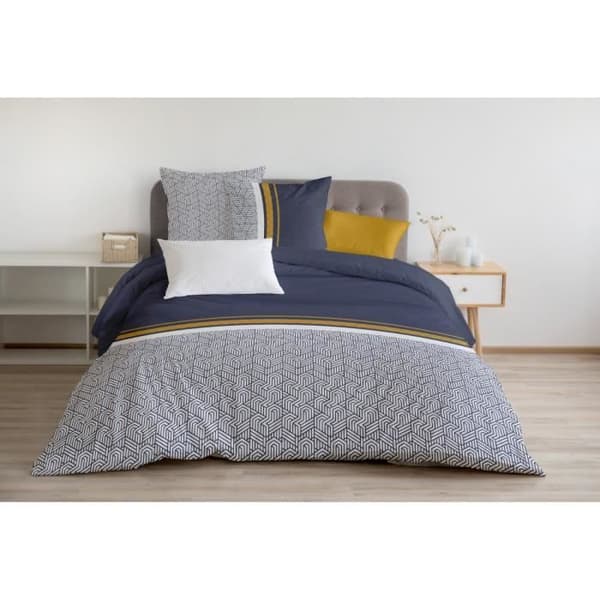 Täcke - LE TILT - 220x240 cm - 100% bomull - Mjukhet - Dolda knappar